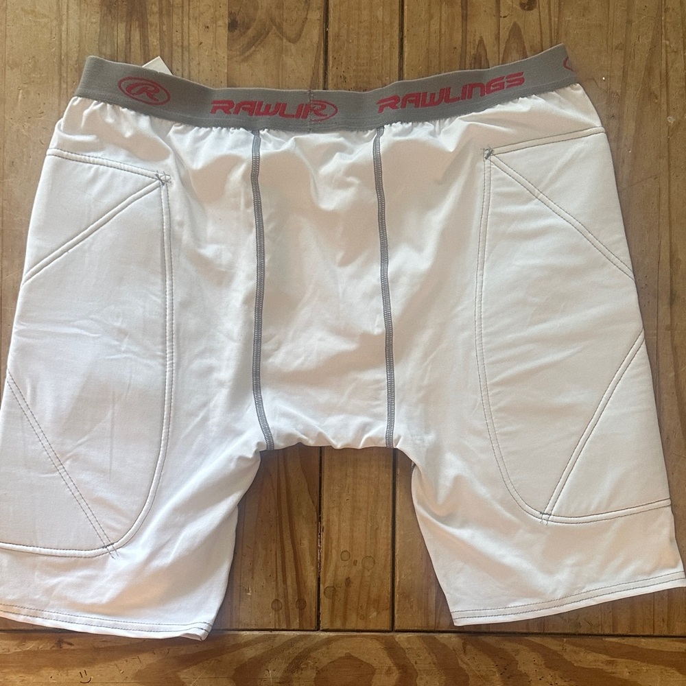 Rawlings White Boxer Briefs with Gray Accents